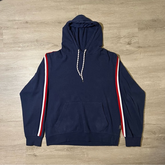 DVISION Navy Sweatshirt w/ Red, White, and Navy Stripes - M - Picture 1 of 4